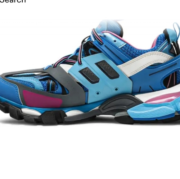Balenciaga Blue and Pink Men's Shoes